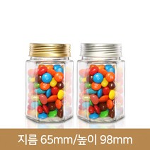 유리병 SH200(육각)(A) 58파이 알루미늄마개, 알루미늄골드, 1개
