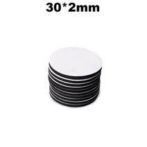 에바폼 EVA폼 압축스펀지 스티로폼 폼보드제작 스치로폼 10100pcs 양면 테이프 초강력 자기 접착 EVA 폼 스티커 패드 사각형 원형 헤비 듀티 장착 다중 크기, 26.black  30x2mm - 10PCS - 2mm