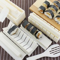 [햇볕과너] 네모 하트 동그라미 모양 김밥틀 김밥메이커 10종세트 대나무 김발, 하트 삼각 김밥발 세트