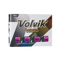 볼빅 비비드 매트 마감 색상 골프 공 1 다스, Matte Purple