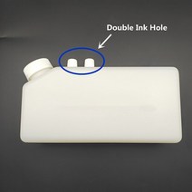 에코 솔벤트 프린터 대형 프린터 용 내부식성 화이트 에코 솔벤 잉크 박스 잉크 탱크 1200ml, 한개옵션1, 4pcs 더블 잉크 홀