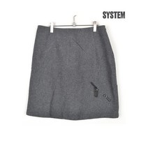 빈티지/ 시스템 모직 스커트/여성25/H라인/치마/978