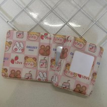 포카 바인더 띠부실 편지 인쇄 된 앨범 3 인치 Photocard Instax 미니 스크랩북 수집 도서 Kpop 카드, [07] B-blue heart