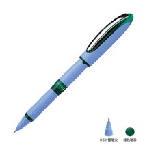 1pc 독일 슈나이더 원 0.3/0.5/0.6/1.0mm 대용량 젤 펜 원활하게 쓰는 사무실 서명 펜, 0.5핀 녹색 펜촉