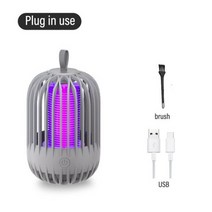 겨울 모기 전기 퇴치기 야외 킬러 램프 USB 충격 플라이 트랩 무소음 방사선 없음 침실 연구 UV 구충제 126782, Not recharge-2126782