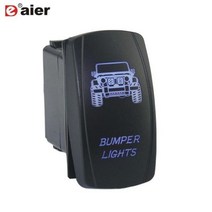 워크인 디바이스 워크인스위치 자동차 보트 로커 스위치 12V 방수 조명 로커 토글 스위치 24V 20A ON Off 5 핀 해양 ATV RZR RV 자동 트럭용 1 개입, DR-A11L25ABL-LE41 _Green LED