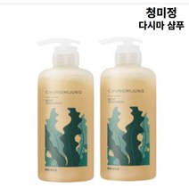 청미정 다시마 샴푸 22가지 식물유래성분 모든두피타입 500ml 2개
