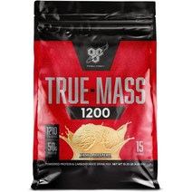 BSN 트루매스 1200 파우더 바닐라맛 15 서빙 게이너 BCAA 필수 아미노산, 1개, 기본