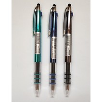 UV 스마트 터치 3색볼펜 0.7mm 볼펜 3칼라 꾸밈, 블   랙