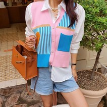 비비드컬러 믹스 니트남방