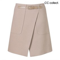 CC콜렉트 랩스타일 버클포인트 미니스커트 C224MSD037 BE1 _P361048618
