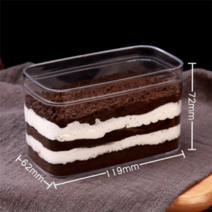 티라미수용기 샌드위치 포장 일회용 그릇 보틀 케이크 배달 용기 그물 팥 우유 사탕 지, zc 투명 하이박스 약 350ml 100, 표시된 대로 새 제품
