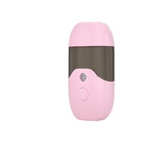 나노 미스트기 미니 피부관리기 얼굴미스트 전동 미스트 휴대용, 핑크색