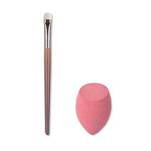Beathy BEAUTY Professional 2 개 천연 염소 헤어 아이 섀도우 메이크업 브러쉬 스머지 블렌딩 미용 도구, [02] N56MZDxh