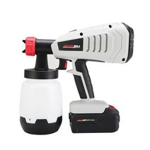 전기 페인트 스프레이건 무선 고압 페인트건 도장 후끼, 24V2.0AH 배터리 2개 충전 세트 1개