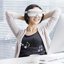 keka 눈 마사지기 안마기 블루투스 온열안대 음악 스마트 진동 다종 모드 무선 새해 선물, keka-4084은색