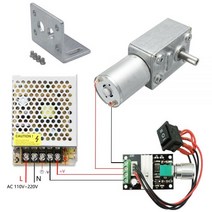 DC 6V 12V 24V 웜기어 모터 감속기 2-375RPM 고 토크 전기 금속 자동화 장비용 역방향 잠금, 6V 30rpm, Package C, 04 6V 30rpm_03 Package C
