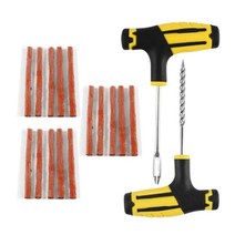 공압건 최신 자동차 타이어 수리 도구 키트 스터딩 자전거 튜브리스 펑크 플러그 차고, 06 Yellow Set Max