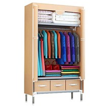 가성비 옷장 DIY 다용도 수납형 원룸 자취방 간이옷장 900x450x1700mm, 본상품선택, 다크브라운