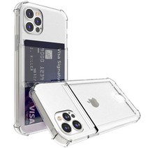 파인스 클리어 투명 카드 휴대폰 케이스 2세트