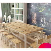 미술학원 책상 실습 테이블 아트 교육 문화센터, E.6인용180x80x74cm