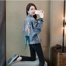[Myshe]여성 슬림핏 청자켓 데님 숏자켓 ky10 51660105