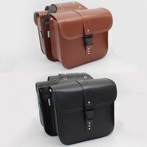 오토바이 스쿠터 사이드백 테일백 리어백 빈티지 클래식 방수 자전거가방, H