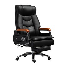 사장 회장 임원 중역 의자 대표 사무실 책상 고급체어, 소가죽 브라운
