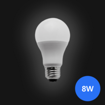 E26 소켓 LED 전구 8W 주광색(흰색빛 6500K), 10개