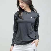 제이투제이 소프트 냉감 스판 나비 카라 이너티셔츠 여성골프웨어