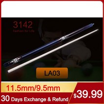 카본큐대 당구큐대 3쿠션 개인큐 당구블랙 8 1/2 스누커 풀 큐 LA 시리즈 11.5mm 9.5mm 미국 16 색 당구 케, 03 LA03_01 9.5mm
