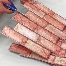 식당 벽 셀프 시공 입체 폼 파벽돌시트지 블럭 주방 타일 벽꾸미기 음식점, 05 입체파벽돌 진그레이