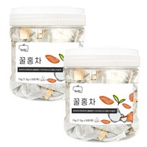권뱅푸드 프리미엄 꿀홍차 티백 50티백 대용량 고급용기형, 2통
