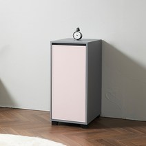 레이첼 속깊은 400 틈새 낮은선반수납장, 핑크그레이