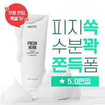 네시픽 프레쉬 허브 오리진 저자극 클렌징 폼 150ml, 2개