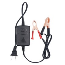 충전기 트리클 자동 바이크 오토바이 범용 12V/1A 자동차 트럭 악어 클립 배터리 유지, [02] US