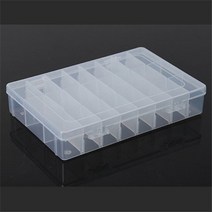피규어장식장 피규어케이스 피규어진열장 1pcs 뜨거운 판매 대형 잡화 모듬 수집 상자 부품 보관 플라스틱 상자 24 그리드 수집 상자 pc672095, 투명색