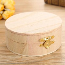 개인화 된 골동품 하이 엔드 목조 라운드 스토리지 박스 나무 상자 선물, 01 Wooden