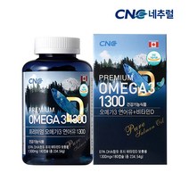 CNC네추럴 프리미엄 오메가3 연어유 1300+비타민D (6개월분), 단품, 단품