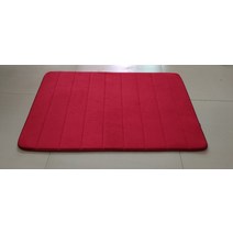 야자매트 엘리베이터보양 체크철판 식생매트 새로운 40x60cm 60x90cm 홈 목욕 매트 미끄럼 방지 욕실 카펫 부드러운 산호 양털 메모리 폼 깔개 매트 주방 화장실 바닥, 50x80cm, 빨간색