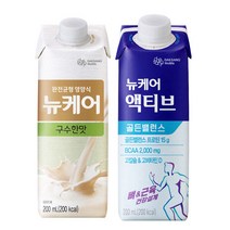 대상 웰라이프 뉴케어 구수한맛 10팩 + 액티브 골든밸런스 /혼합구성 고단백 15g 액상단백질 일반식 환자식 식사대용