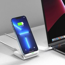 정확도 LED 표시등 15PD 스탠드 무선 고속충전기 거치대 무선충전기, 옵션_밸류엠 15W PD 고속 스탠드 무선충전기