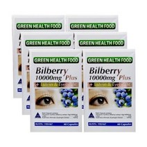 [호주정품] 그린헬스푸드 빌베리 10000mg 60정 X 6개 - 눈건강