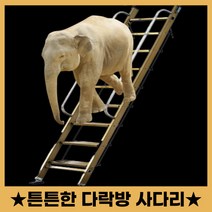 안전사다리 일자사다리 알루미늄 안전계단 철제 복층 다락방, 실버, 6단 (1.5 -1.7 m)