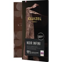 미쉘 끌뤼젤 MICHEL CLUIZEL 스페인 배송 인피니트 99% 카카오 다크 초콜릿 바 70g, 4팩