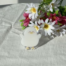 아기오리 스마트톡 아크릴 오리 그립톡 귀여운 그립톡 커플 휴대폰 거치대
