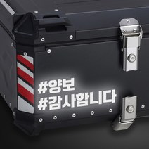 LINE CUT 오토바이 알루미늄 탑박스 배달통 문구스티커 데칼 BDT-0002, M, 홀로그램