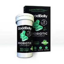 GoodBelly® 소화기 건강 지원을 위한 프로바이오틱 보충제 - 슈퍼 스트레인 Lp299V 프로바이오틱의 10억 개의 라이브 및 활성 배양 포함 (병 당 30 정)