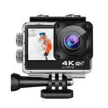 미니캠 자전거액션캠 4K 액션캠 자전거 블랙박스 액션 카메라 와이파이 120FPS 30M 다이빙 헬멧 스포츠 캠 듀얼 스크린 터치 24 메가 픽셀 HDMI MK-디스크 원격 제어, [01] 4K Action Camera, [03] battery X3