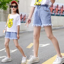 아동복 여아 주니어 청반바지 초등여름 데님수술 2929